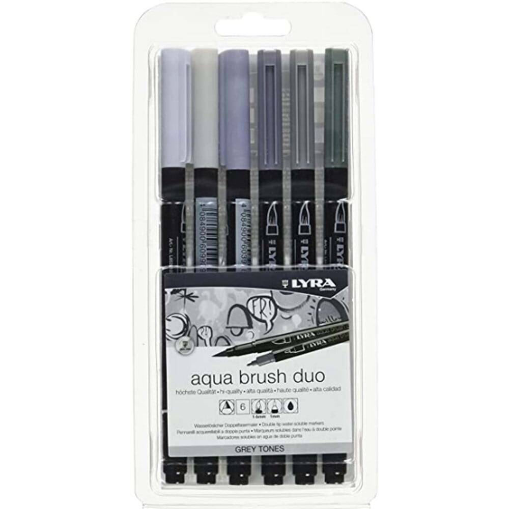 Lyra Aqua Brush Duo Grey Set 6'lı