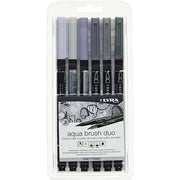 Lyra Aqua Brush Duo Grey Set 6'lı