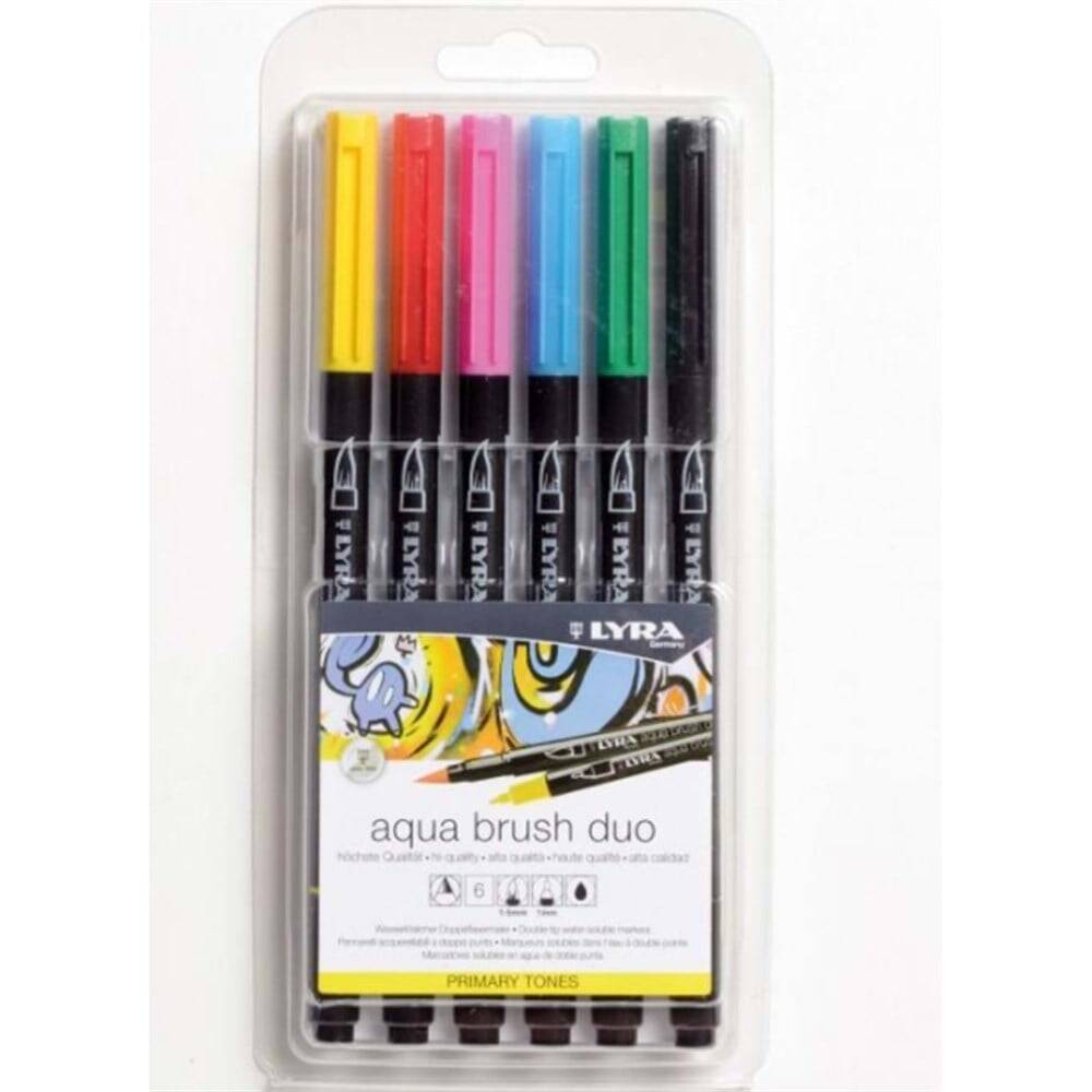 Lyra Aqua Brush Duo Primary Set 6'lı
