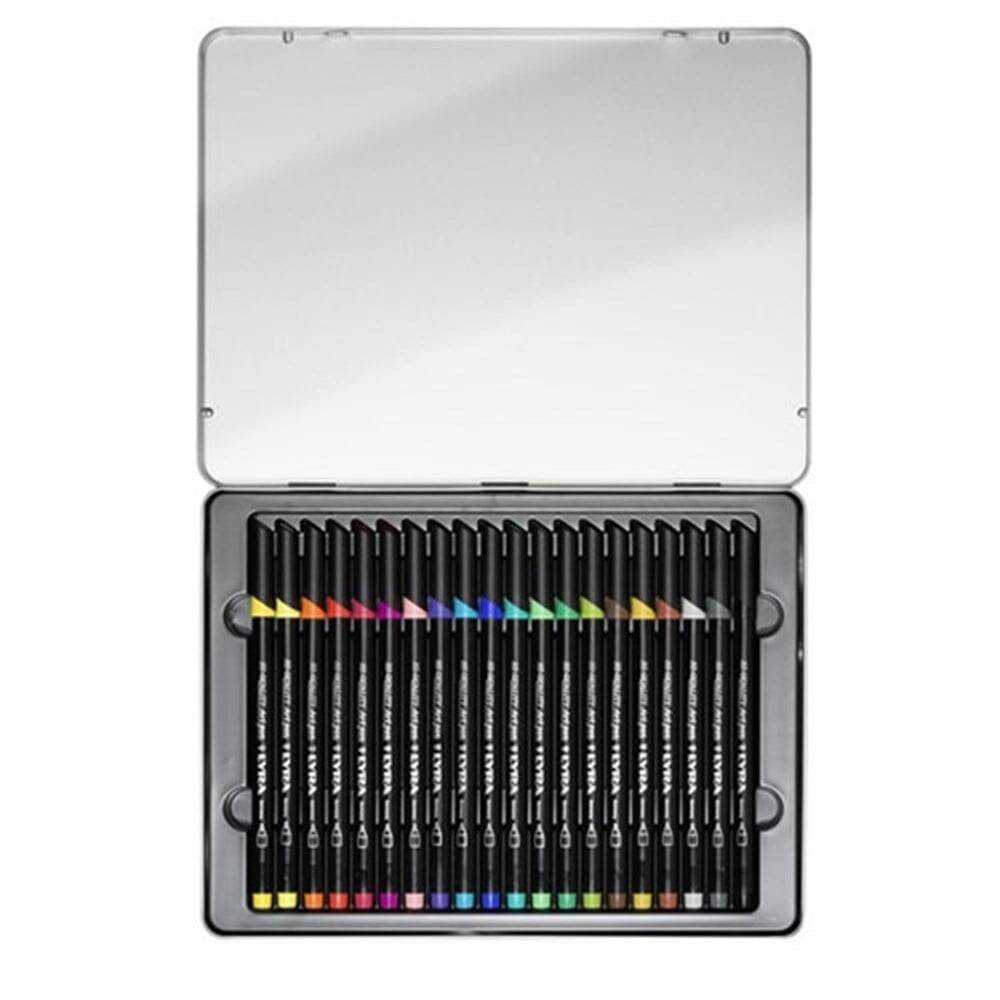 Lyra Hi-Quality Art Pen Keçeli Kalem 20'li Metal Kutu