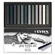 Lyra Polycrayons Soft - Powder Pastel 12 Colors Gray Tones