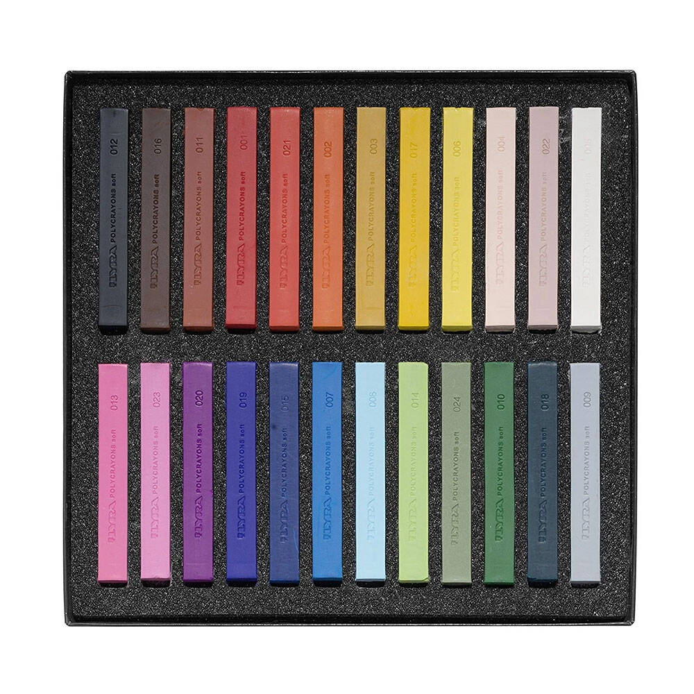 Lyra Polycrayons Soft - Toz Pastel 24 Renk