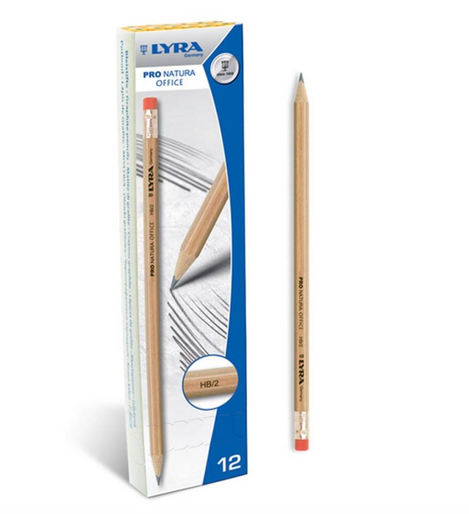 Lyra Pro Natura Ofis Silgili Derceli Kalem HB/2