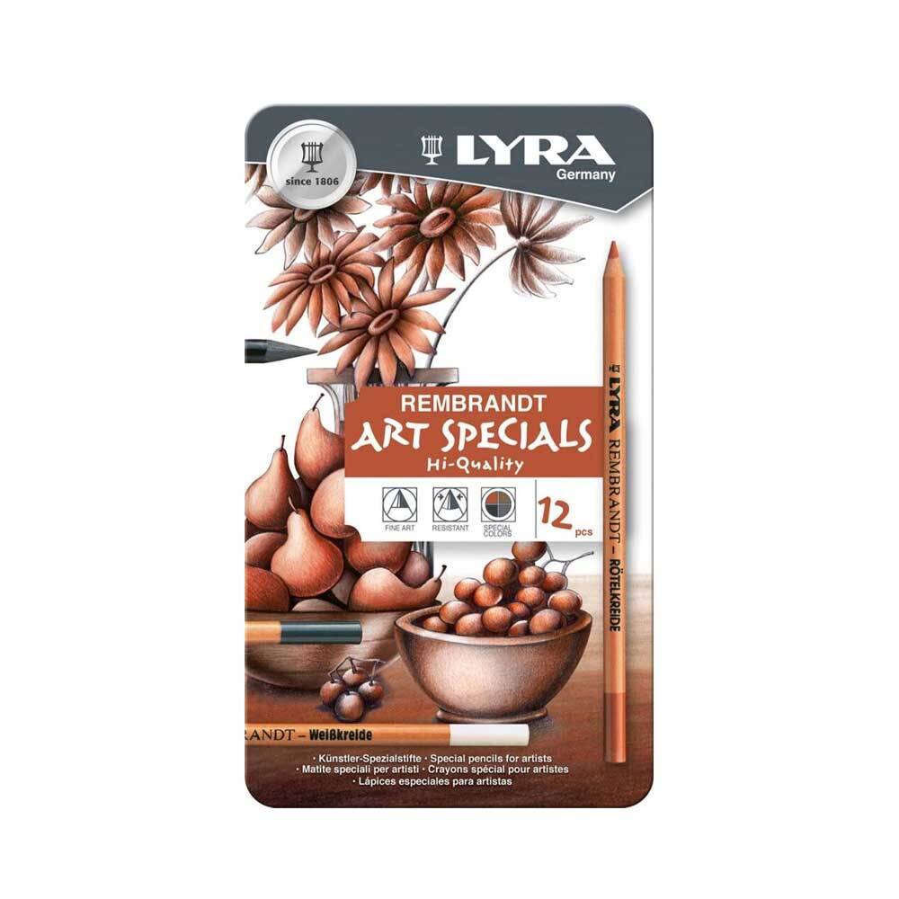 Lyra Rembrandt Art Specials Drawing Set 12 Piece Metal Box