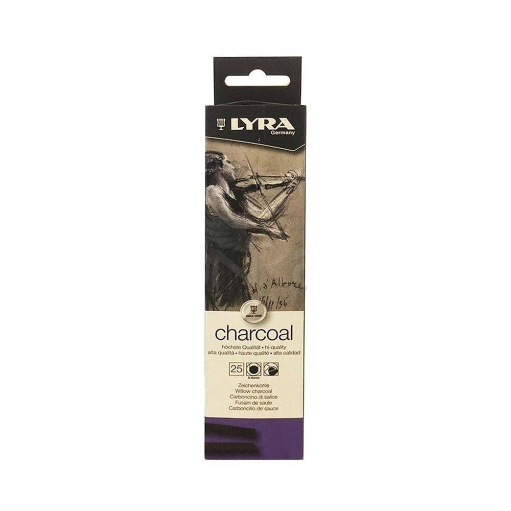 Lyra Willow Charcoal Natural Charcoal 5-6mm 25 Pieces 5550021