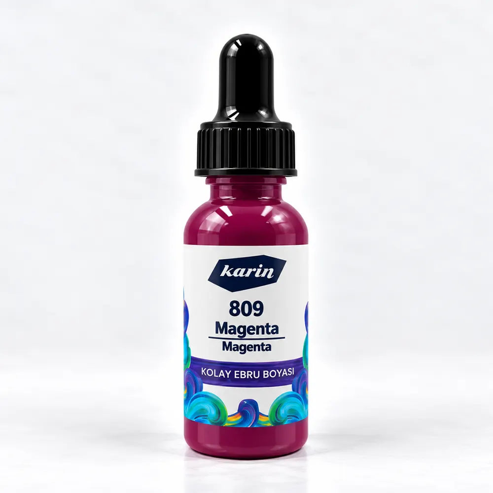 Karin Easy Marbling Paint 809 Magenta 30 cc