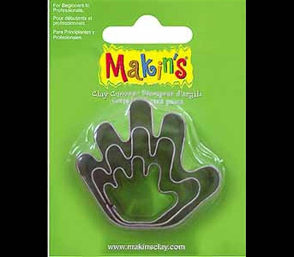 Makin's Clay Cutting Mold Hand 3 Piece