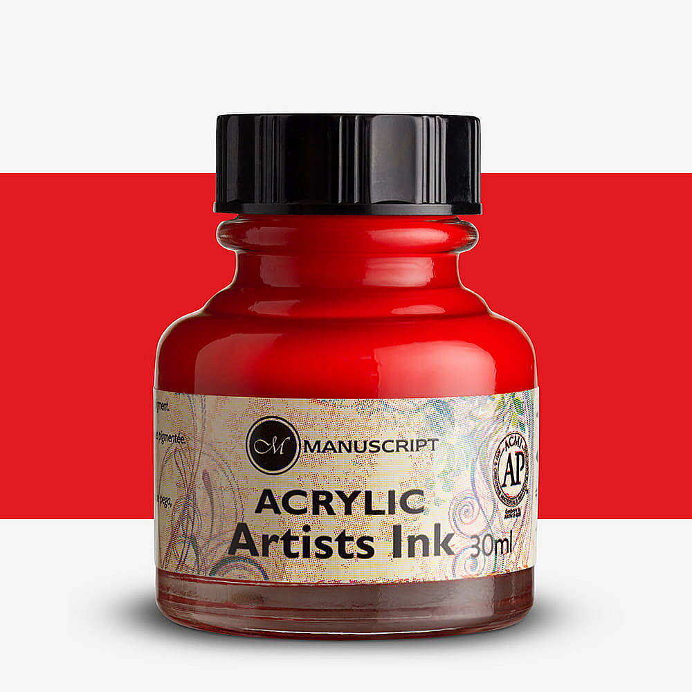 Manuscript Akrilik Mürekkep 30 ml Crimson