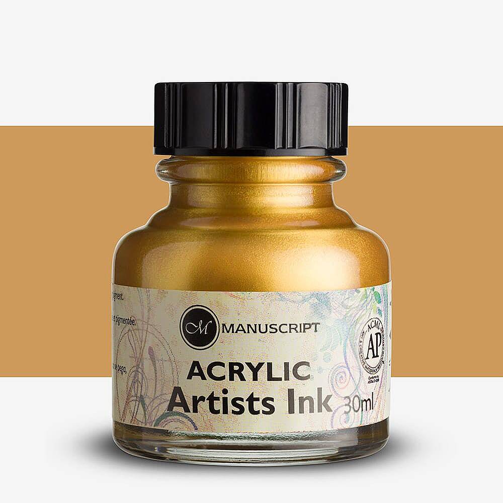 Manuscript Acrylic Ink 30 ml Gold