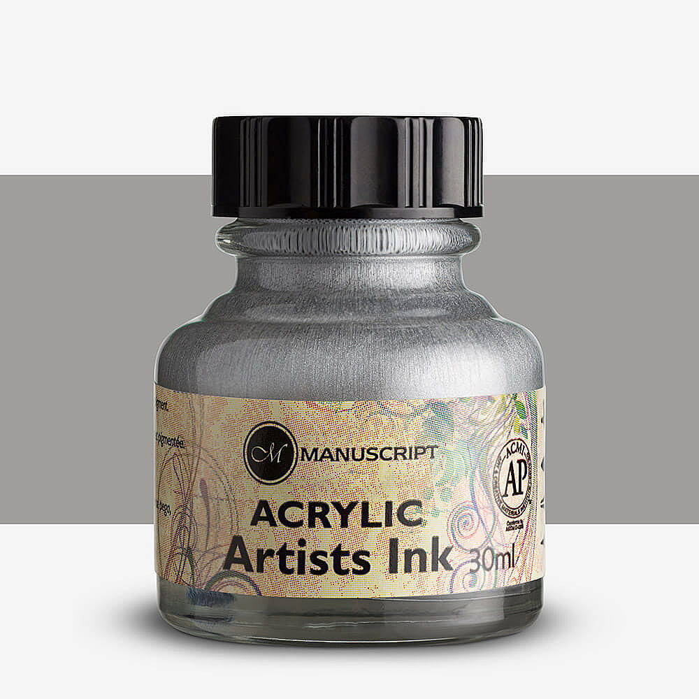 Manuscript Akrilik Mürekkep 30 ml Silver