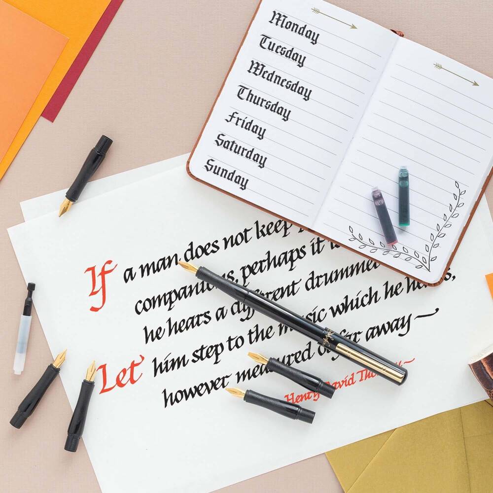 Manuscript Deluxe Calligraphy Set Left Cut 6-Piece MC1155L