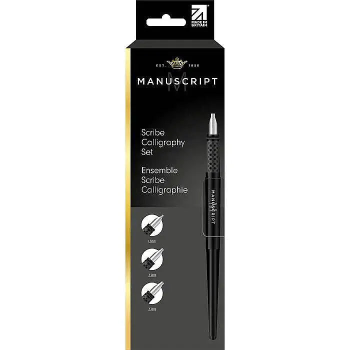Manuscript Scribe Calligraphy Set Sol El 3 Uç + 1 Sap Karton Kutu