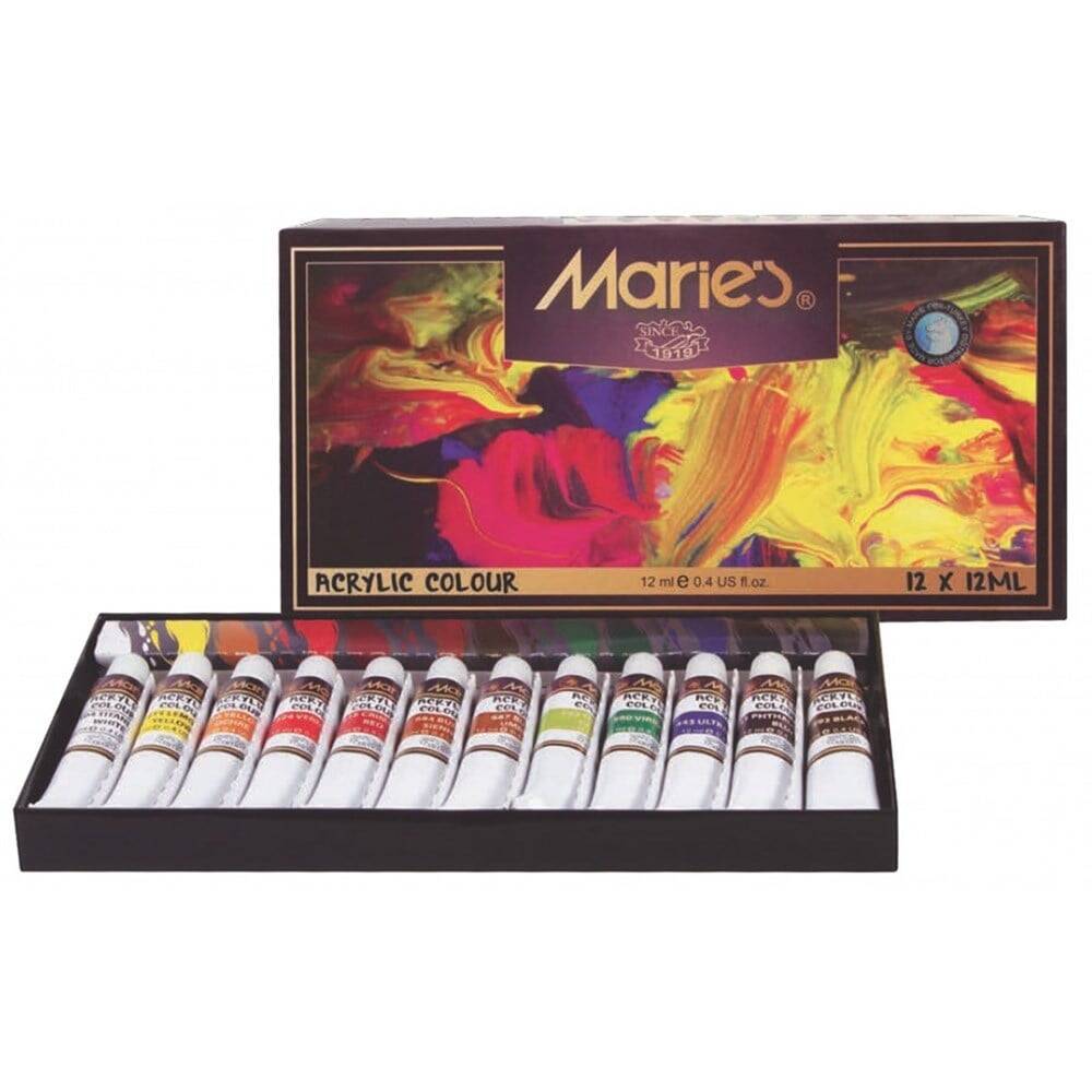 Maries Acrylic Paint 12X12Ml