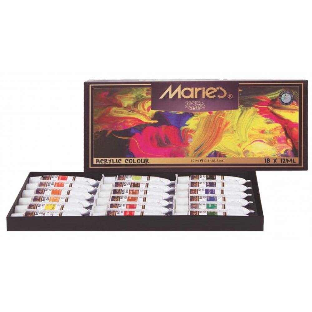Maries Acrylic Paint 18 x12 ml