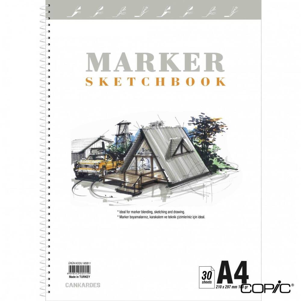 Marker Sketchbook A4 180 gr 30 Pages
