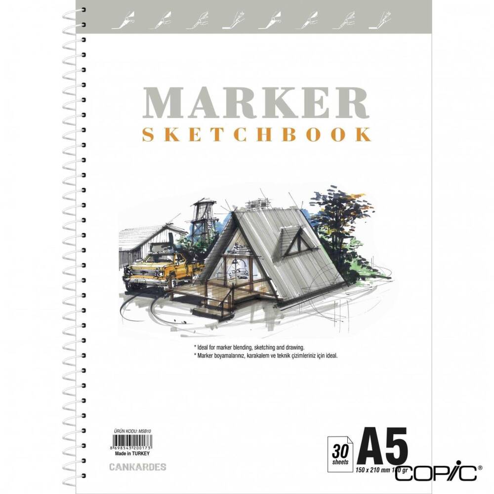 Marker Sketchbook A5 180 gr 30 Pages