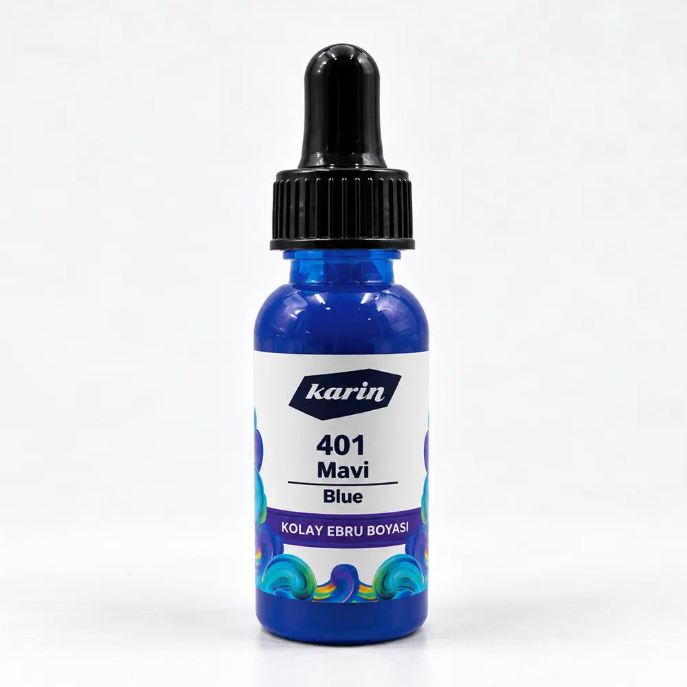 Karin Easy Marbling Paint 401 Blue 30 cc