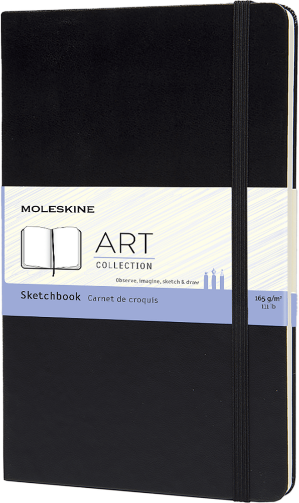Moleskine Art Collection Sketchbook 13x21 104 Sayfa 165 gr Black