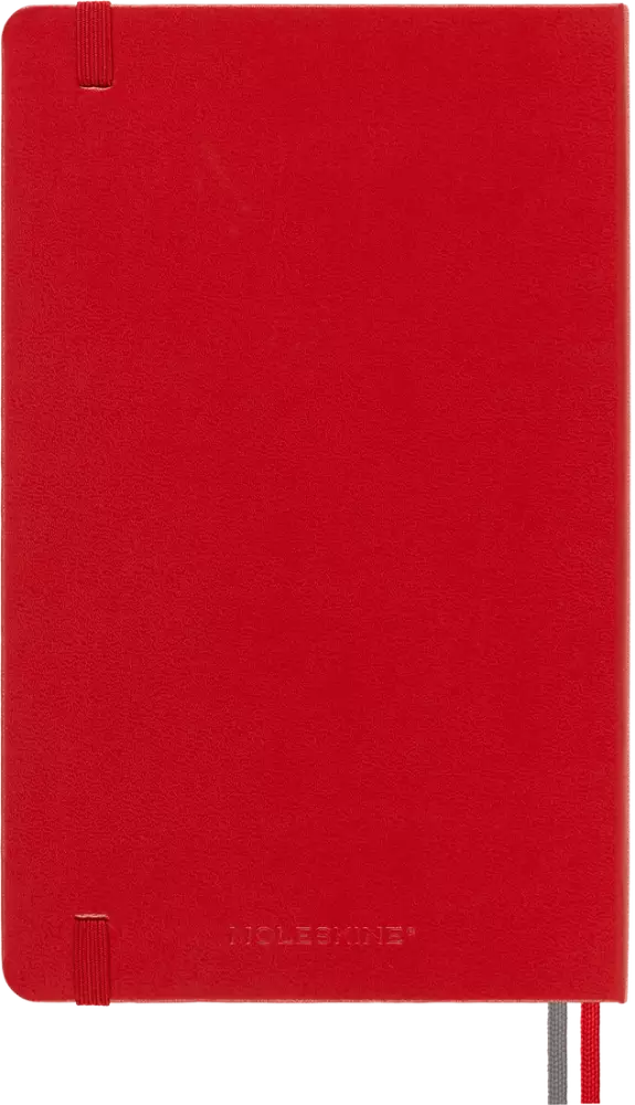 Moleskine Classic Sert Kapak Çizgili Defter 13x21 400 Sayfa Red