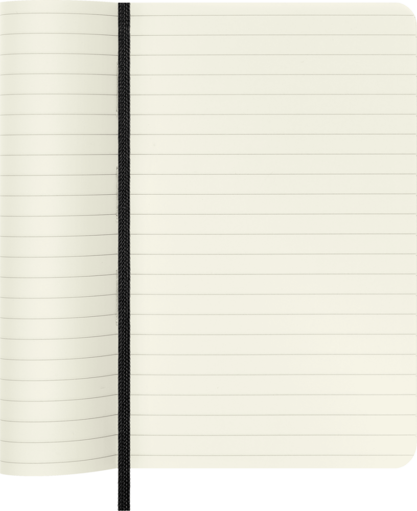 Moleskine Classic Sert Kapak Çizgili Defter 9x14 192 Sayfa Black