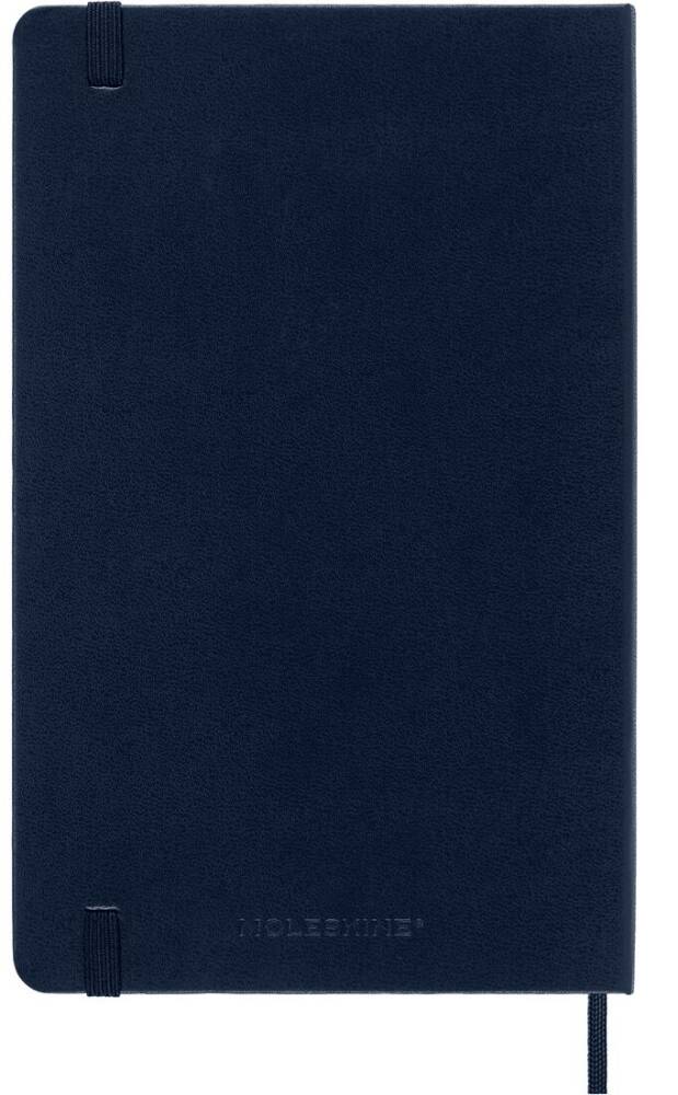 Moleskine Classic Sert Kapak Çizgisiz Defter 13x21 Sapphire Blue