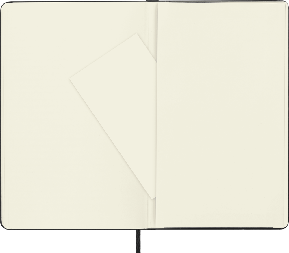 Moleskine Classic Sert Kapak Çizgisiz Defter 9x14 192 Sayfa Black