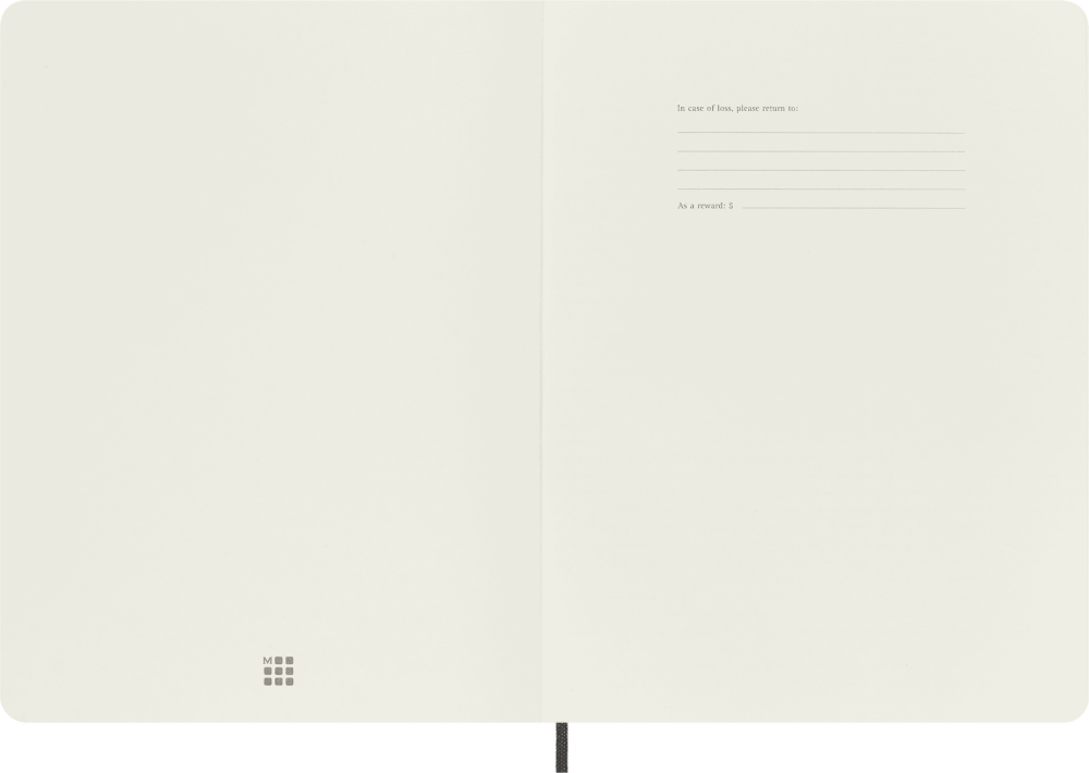 Moleskine Classic Yumuşak Kapak Çizgisiz Defter 13x21 192 Sayfa Black