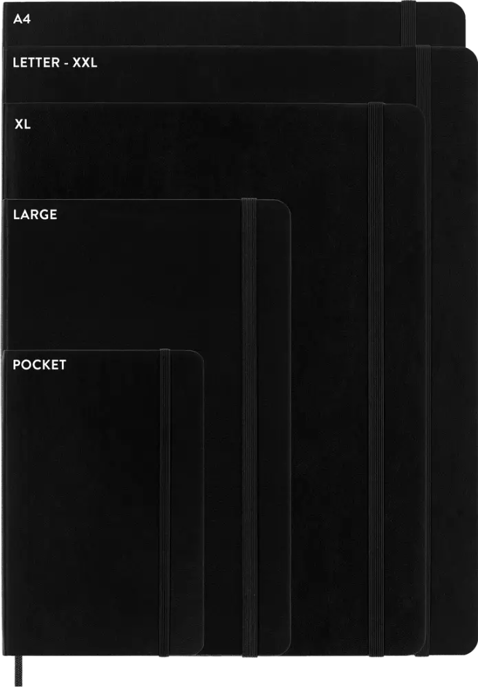 Moleskine Classic Yumuşak Kapak Çizgisiz Defter 19x25 192 Sayfa Black