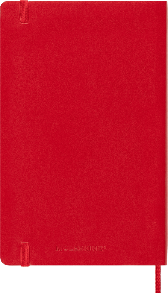 Moleskine Classic Yumuşak Kapak Çizgisiz Defter 9x14 192 Sayfa Kızıl Kırmızı