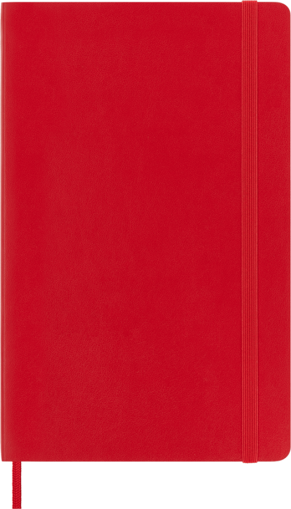Moleskine Classic Yumuşak Kapak Çizgisiz Defter 9x14 192 Sayfa Kızıl Kırmızı