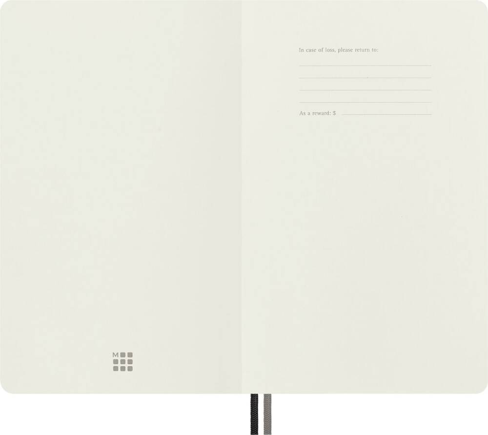 Moleskine Sert Kapak Çizgili Defter 13x21 400 Sayfa Black