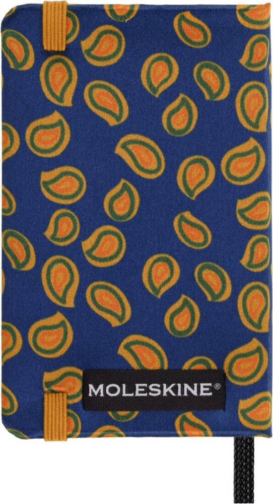 Moleskine Silk Collection Çizgisiz Defter Blue 6.5×10.5 160 Sayfa Sapphire Blue Kutulu