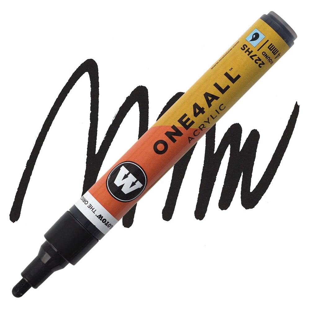 Molotow Signal Black Felt Tip Acrylic Marker 4 mm