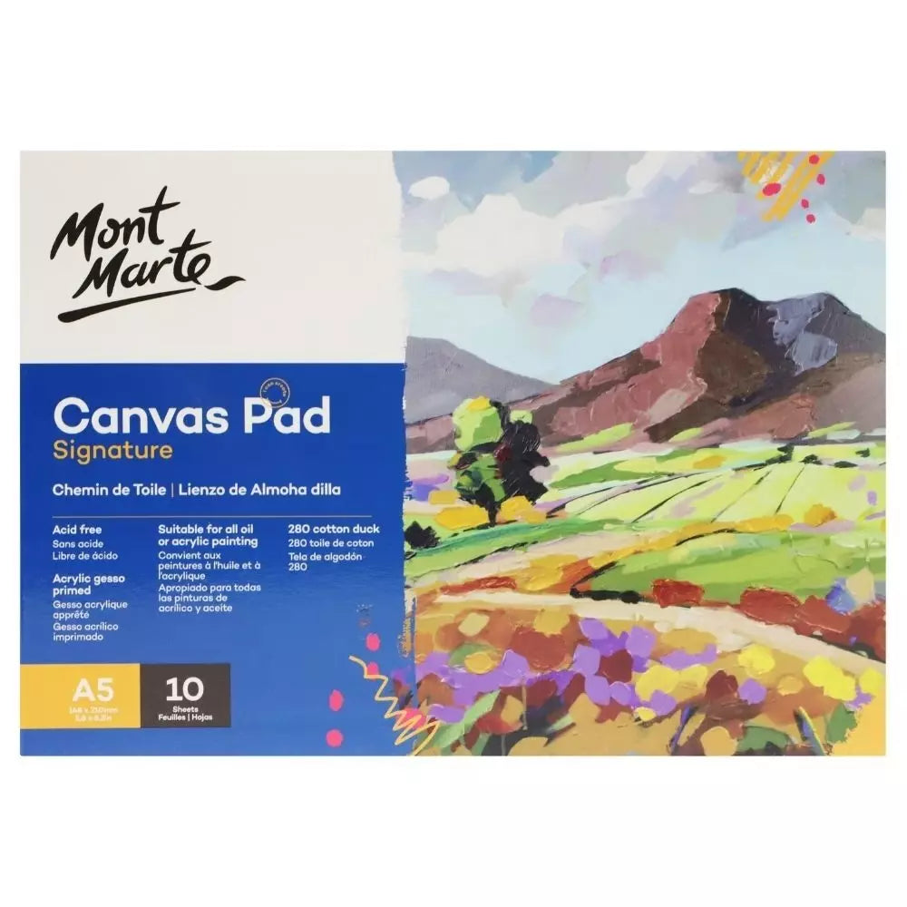 Mont Marte Kanvas Pad Blok Signature A5 10 Sayfa