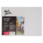 Mont Marte Pressed Canvas 12.7x17.8 cm 3 mm Pack of 3