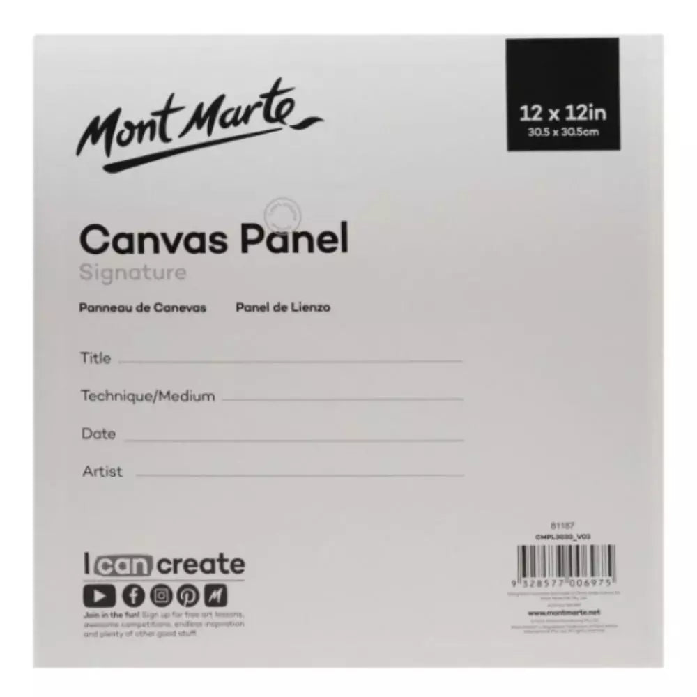Mont Marte Pres Tuval 30.5x30.5 cm 2'li Paket