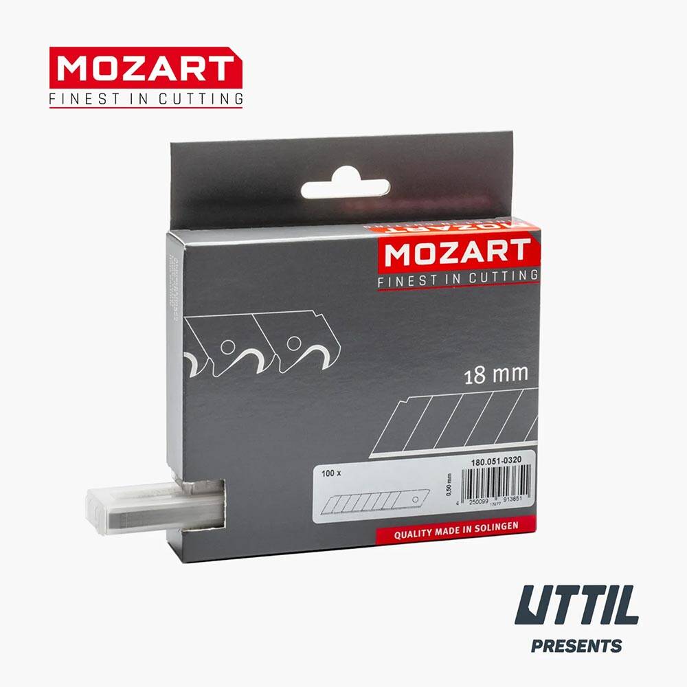 Mozart Blades Maket Bıçağı Yedeği 18 mm 10'lu