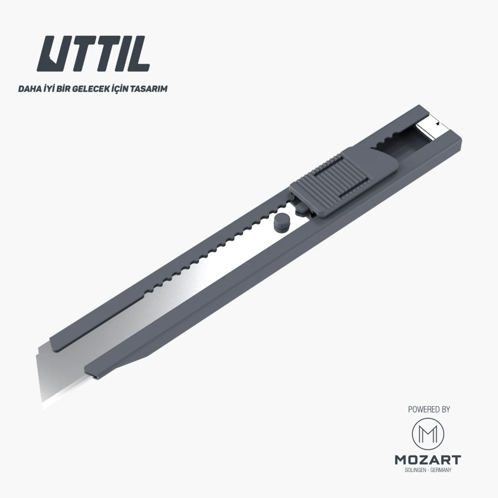 Mozart Uttil 18 mm Pocket Size Segmentless Utility Knife