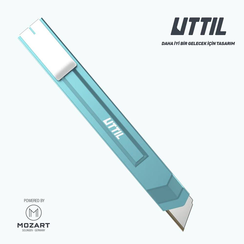 Mozart Uttil Maket Bıçağı Geniş Model Turkuaz