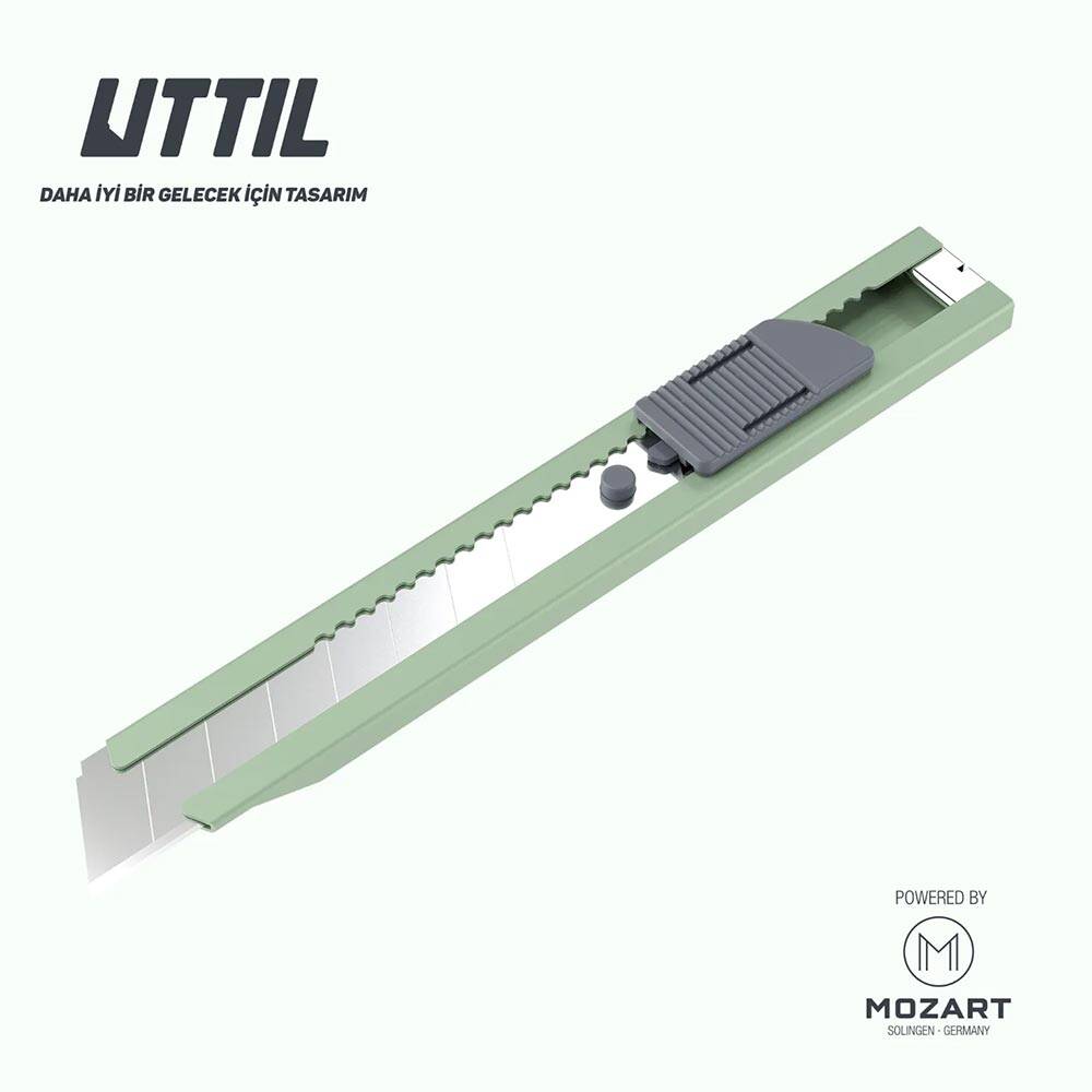 Mozart Uttil Maket Bıçağı Geniş Model Yeşil