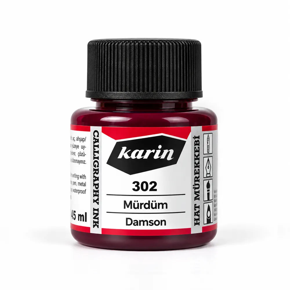 Karin Hat Mürekkebi 302 Mürdüm 45 ml