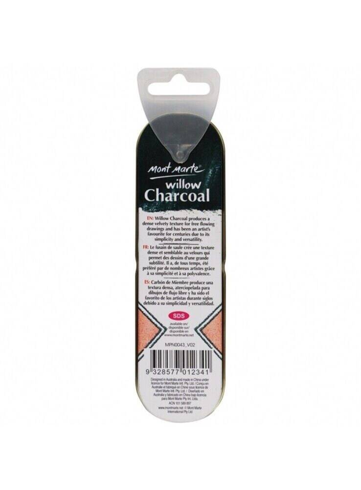 Natural Coal Charcoal Set of 10 Metal Box