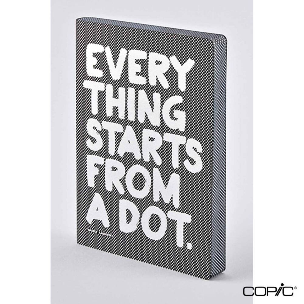 Nuuna Noktalı Premium Defter Everything Starts From A Dot A5 120 gr 256 Sayfa