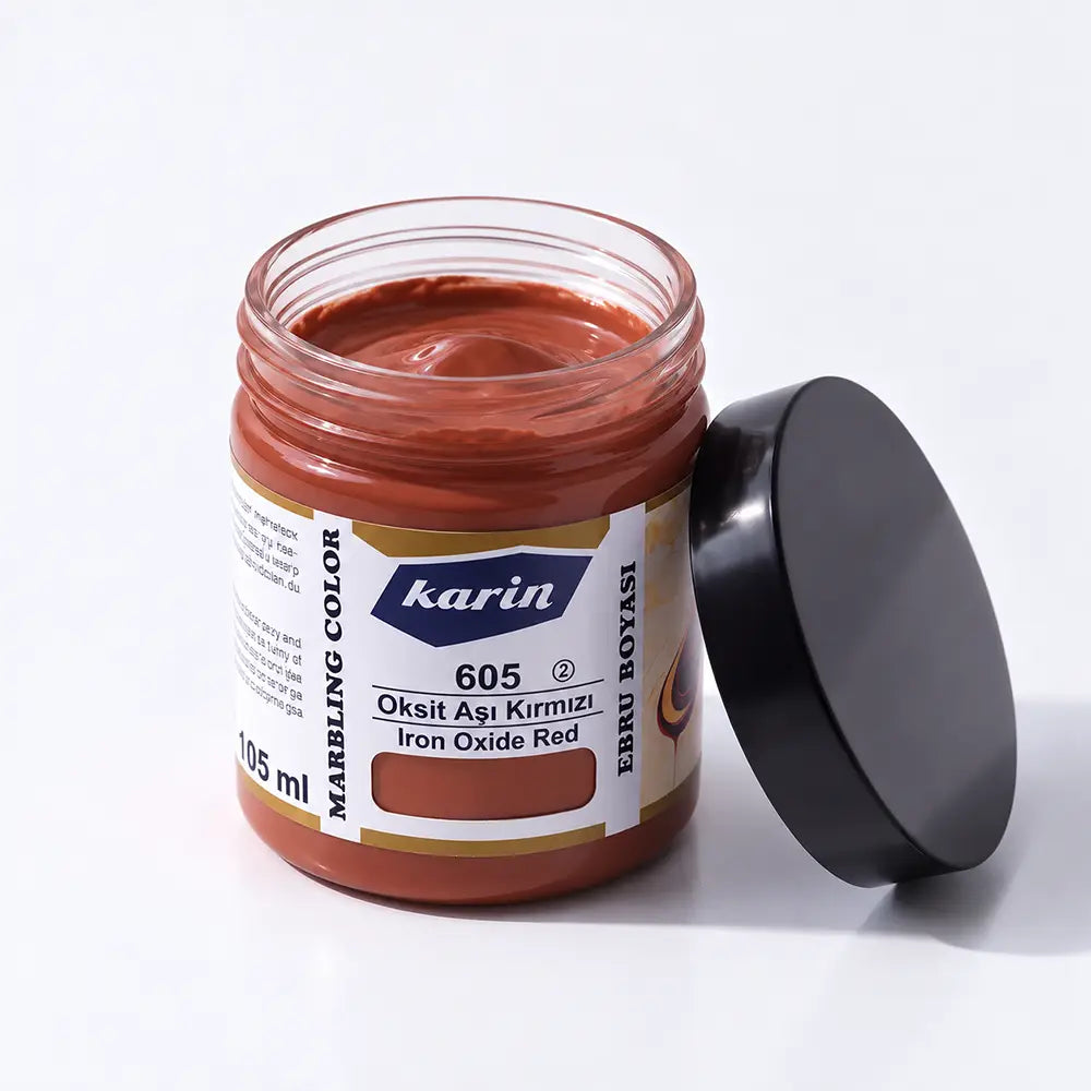 Karin Ebru Boyası 605 Oksit Aşı Kırmızı 105 ml