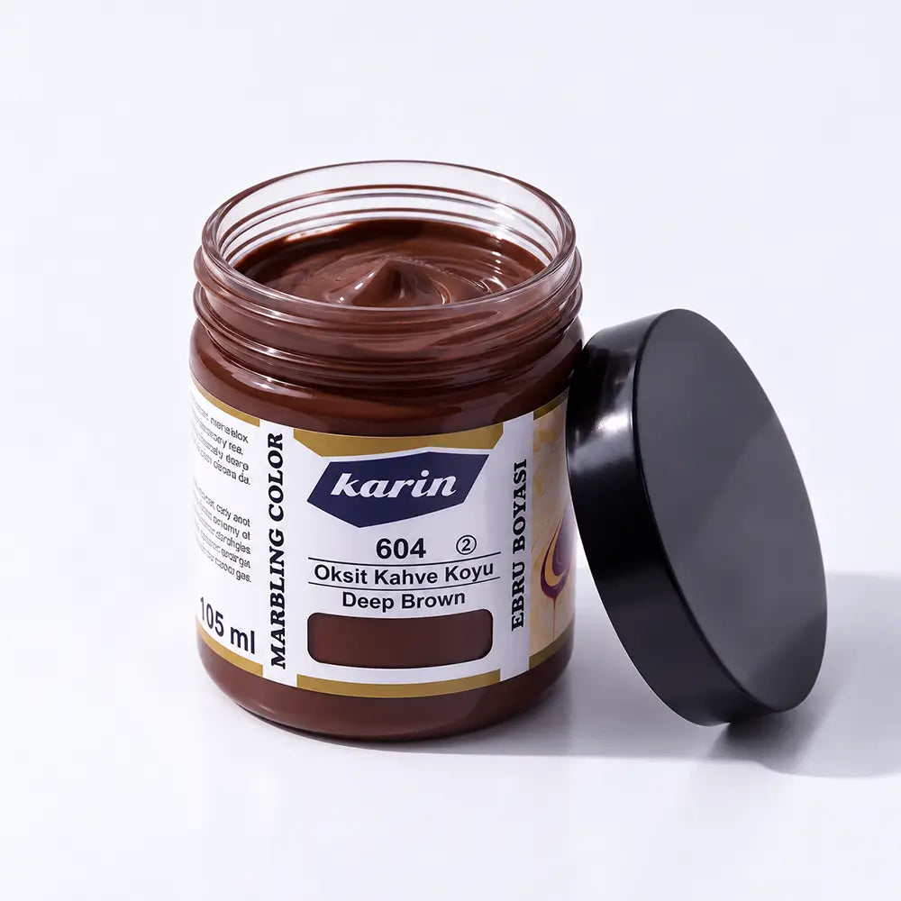 Karin Ebru Boyası 604 Oksit Kahve Koyu 105 ml