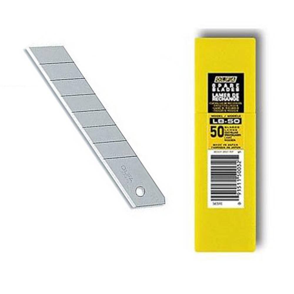 Olfa Lb-10 Geniş Maket Bıçağı Yedeği 50'Li Tüp