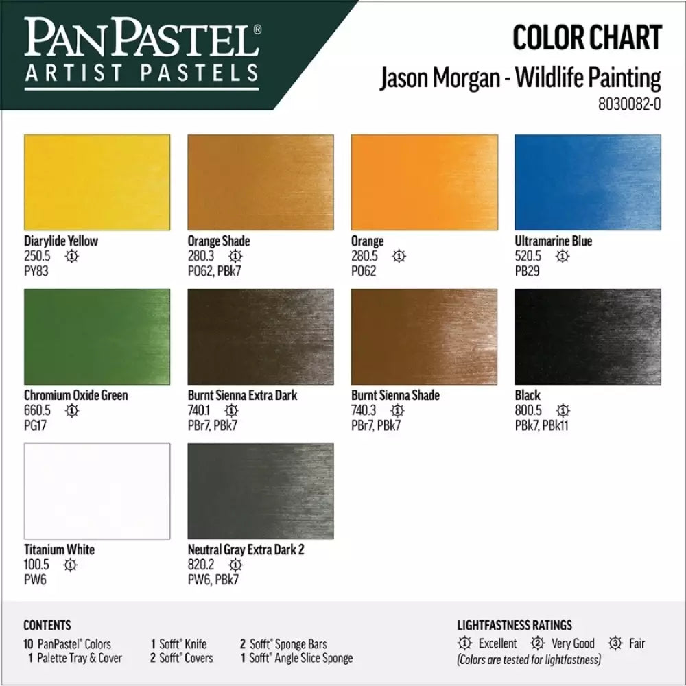 PanPastel Jason Morgan Wildlife Painting Set 10 Renk