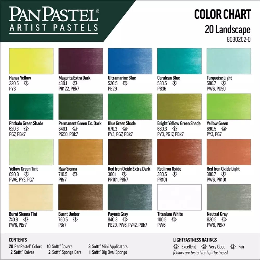 PanPastel Landscape Set 20 Renk