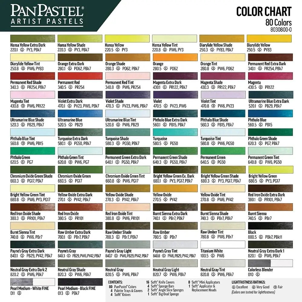 PanPastel Original Colors Ultra Soft Pastel Boya Seti 80 Renk