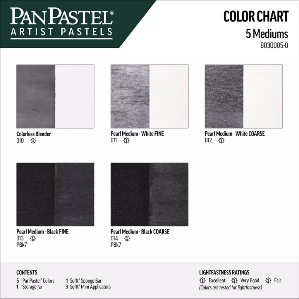 PanPastel Orta Boy Başlangıç Seti 5 Renk